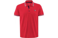 Fila Button Piro Polo Rood Heren