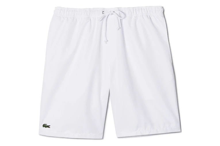 Lacoste Sport Tennisshort Glanzend Wit Heren