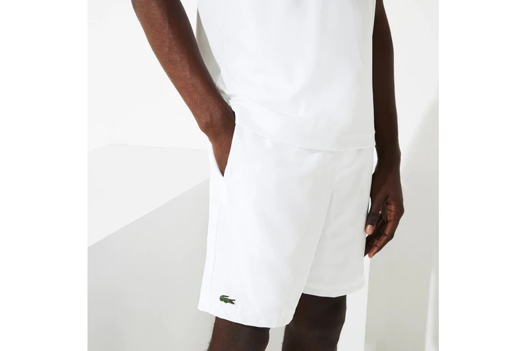 Lacoste Sport Tennisshort Glanzend Wit Heren - Afbeelding 3