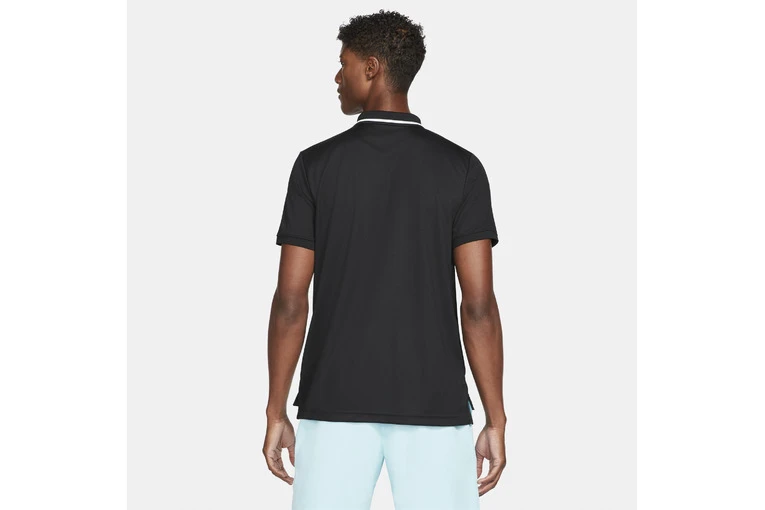 NikeCourt Dri-FIT Victory Tennispolo Zwart Heren - Afbeelding 2