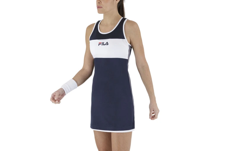 Fila Lola Tennisjurk Blauw/wit Dames - Afbeelding 2