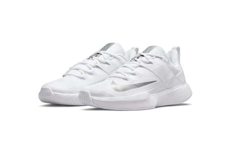 NikeCourt Vapor Lite HC Tennisschoen Wit/zilver Dames - Afbeelding 3