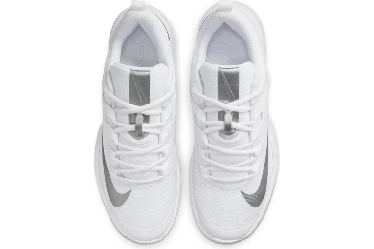 NikeCourt Vapor Lite HC Tennisschoen Wit/zilver Dames - Afbeelding 4