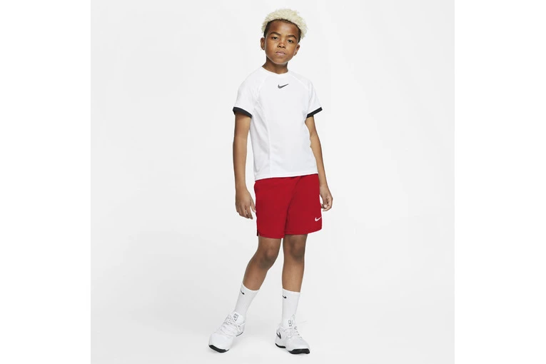 NikeCourt Flex Ace Tennisshort Rood/wit Kids - Afbeelding 3