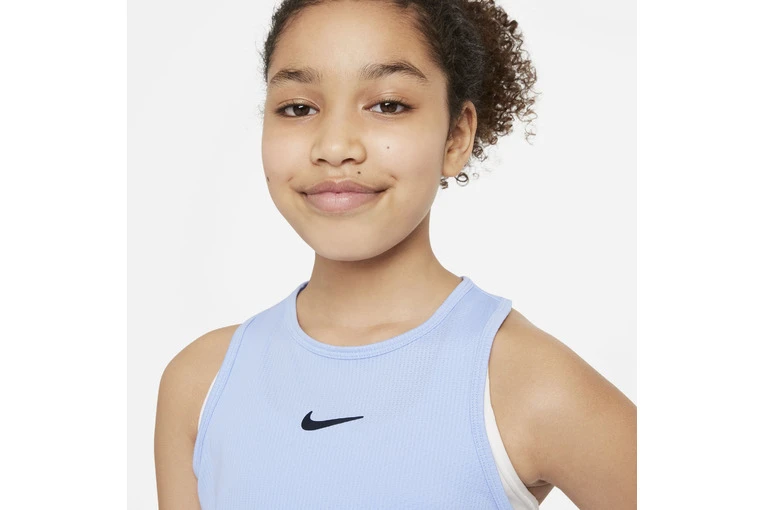 NikeCourt Dri-Fit Victory Tanktop Aluminum Meisjes - Afbeelding 3