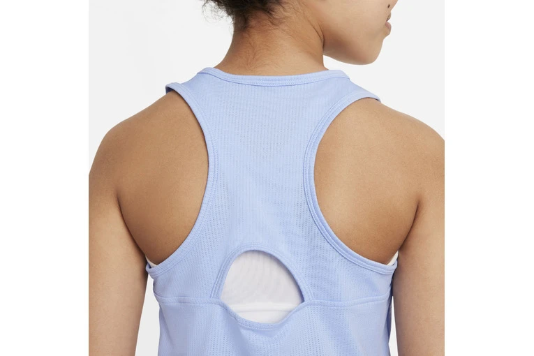 NikeCourt Dri-Fit Victory Tanktop Aluminum Meisjes - Afbeelding 4