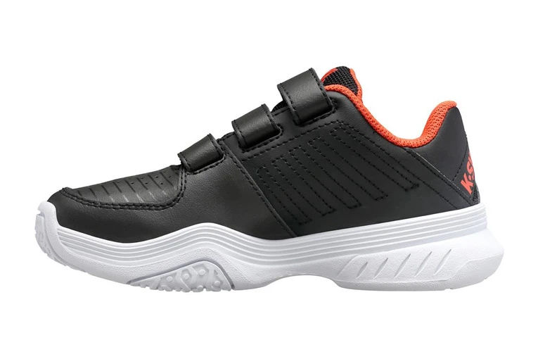K-Swiss K.Swiss Court Express Strap Omni Tennisschoen Zwart/spicy Oranje KIDS - Afbeelding 2