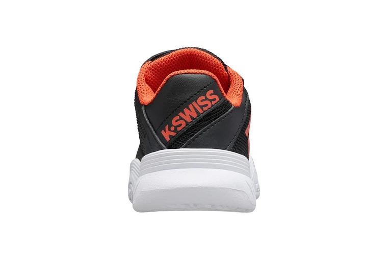 K-Swiss K.Swiss Court Express Strap Omni Tennisschoen Zwart/spicy Oranje KIDS - Afbeelding 5
