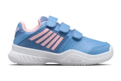 K-Swiss K.Swiss Court Express Strap Omni Tennisschoen Silver Lake Blue/roze KIDS