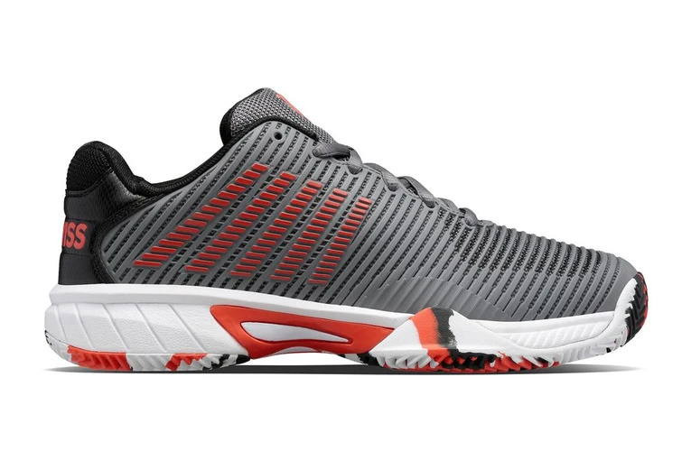 K-Swiss K.Swiss Hypercourt Express 2 HB Tennisschoen Grijs/spicy Oranje KIDS