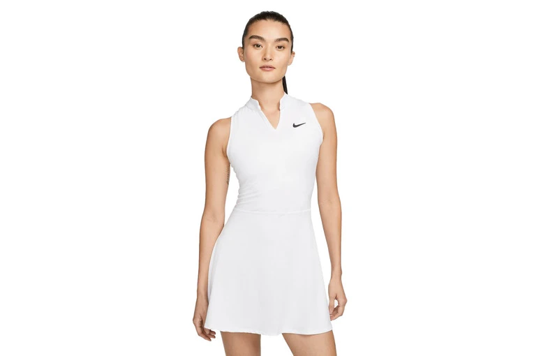 NikeCourt Dri-FIT Victory Tennisjurk Wit Dames