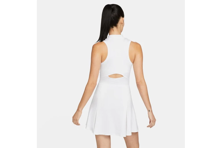 NikeCourt Dri-FIT Victory Tennisjurk Wit Dames - Afbeelding 2
