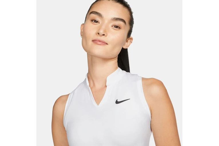 NikeCourt Dri-FIT Victory Tennisjurk Wit Dames - Afbeelding 3