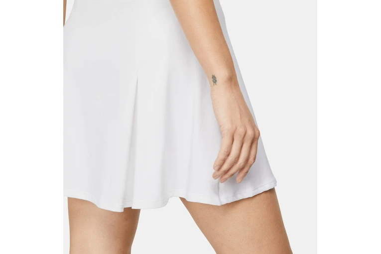 NikeCourt Dri-FIT Victory Tennisjurk Wit Dames - Afbeelding 4