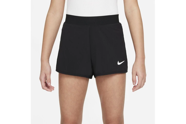 NikeCourt Dri-FIT Victory Tennis Short Zwart Meisjes - Afbeelding 2