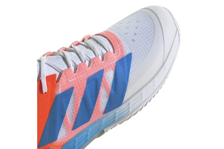 Adidas Adizero Ubersonic 4 Tennisschoenen Wit/blue Rush/solar Red Heren - Afbeelding 5