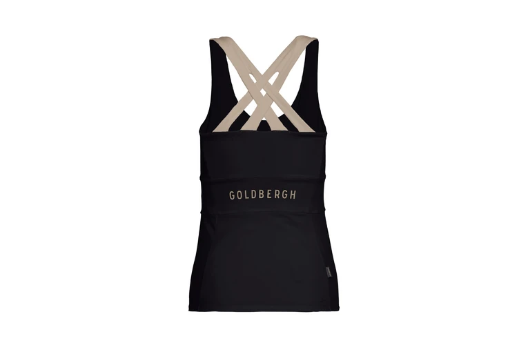 Goldbergh Manhatten Tanktop Zwart/sandstone Dames - Afbeelding 2