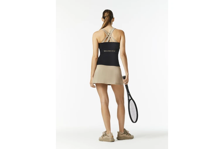 Goldbergh Manhatten Tanktop Zwart/sandstone Dames - Afbeelding 4
