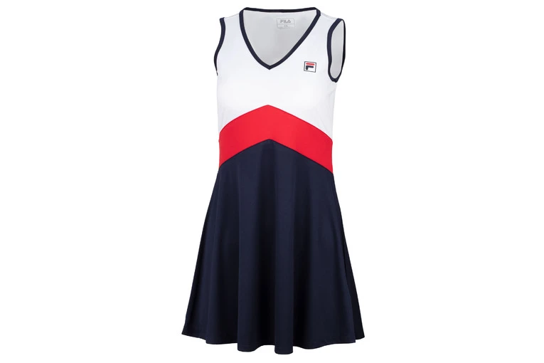 Fila Gloria Tenniskleedje Wit/rood/navy Dames