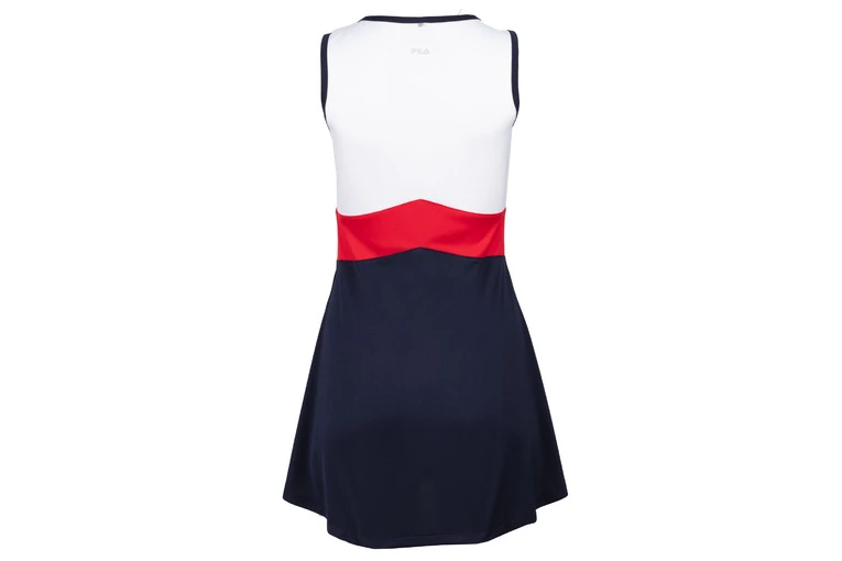 Fila Gloria Tenniskleedje Wit/rood/navy Dames - Afbeelding 2