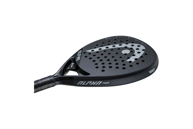 Head Alpha Tour Graphene+ Padelracket Zwart - Afbeelding 3