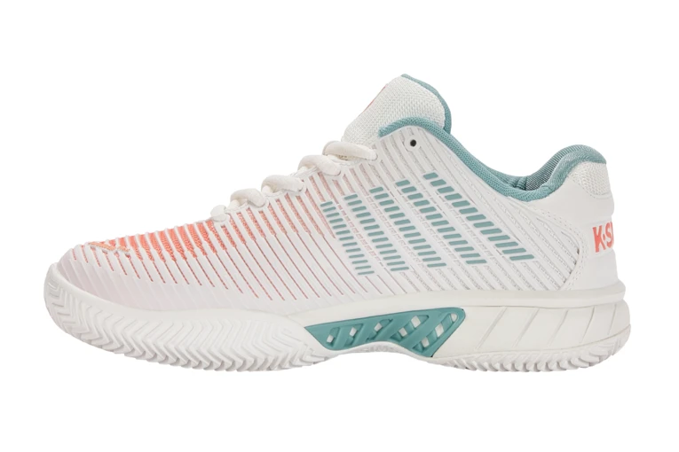 K-Swiss Hypercourt Express 2 HB Tennisschoen Wit/nile Blauw/desert Flower Dames - Afbeelding 2