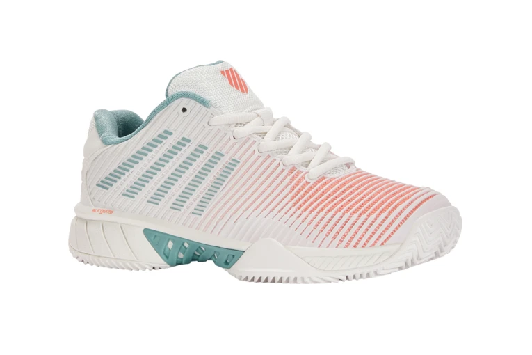 K-Swiss Hypercourt Express 2 HB Tennisschoen Wit/nile Blauw/desert Flower Dames - Afbeelding 3