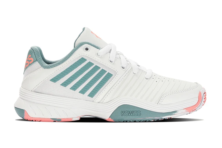 K-Swiss Court Express Omni Tennisschoen Wit/nile Blue KIDS