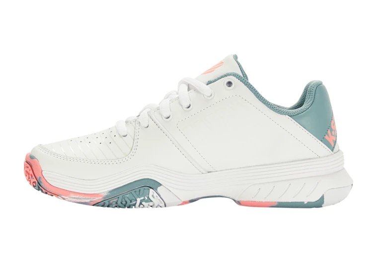 K-Swiss Court Express Omni Tennisschoen Wit/nile Blue KIDS - Afbeelding 2