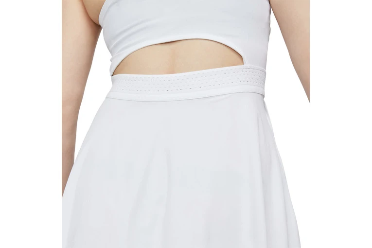 Nike Dri-FIT Advantage Tenniskleedjes Wit/Zwart Dames - Afbeelding 5